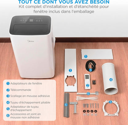 Climatiseur Mobile 3 en 1 avec App de Contrôle & Télécommande