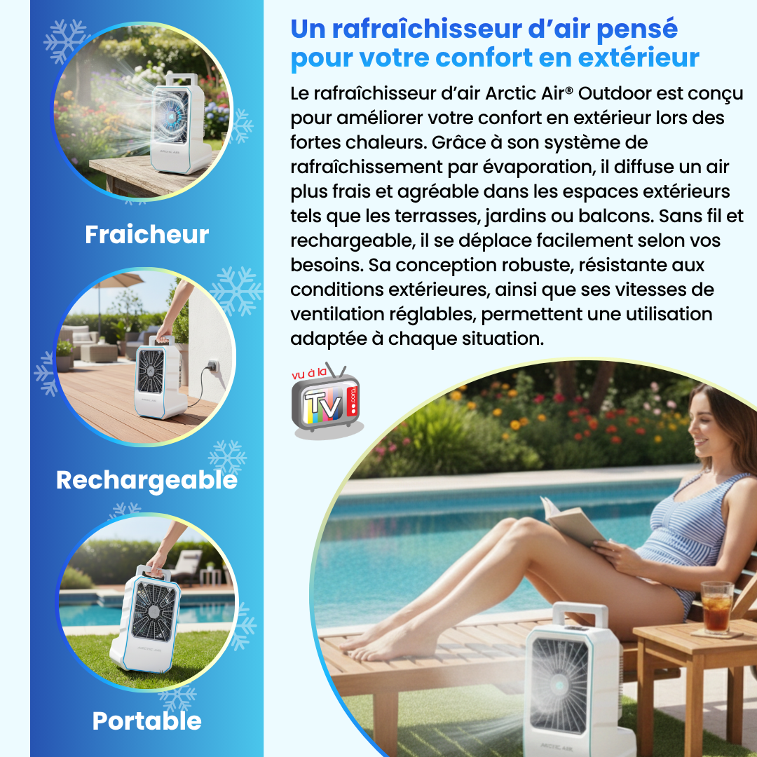 Rafraichisseur d'Air et Climatiseur Mobile Exterieur