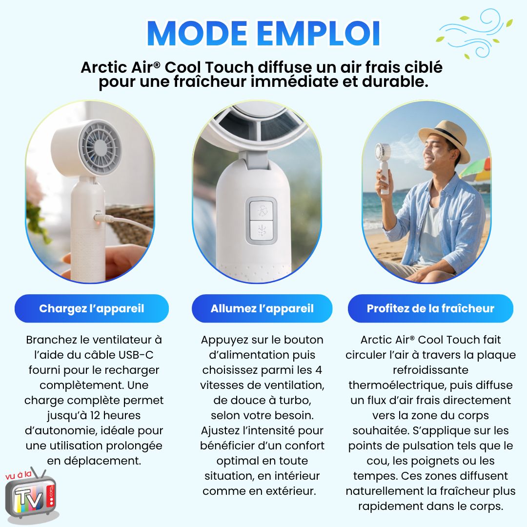 Ventilateur Portable Cool Touch